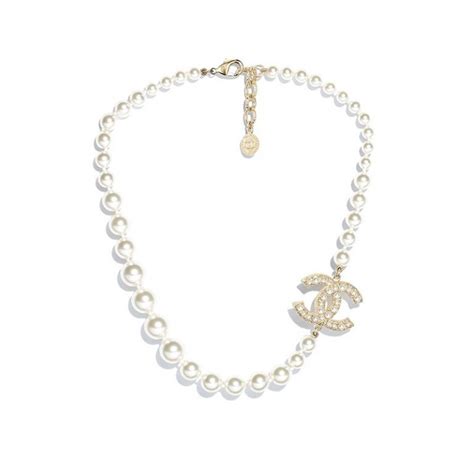 collier perles chanel|Chanel collier z2048.